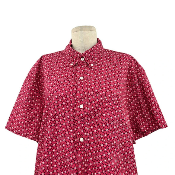 J. Crew‎ Shirt Slim Short Sleeve Stretch Secret Wash Cotton Poplin Top Size XL - Picture 2 of 10